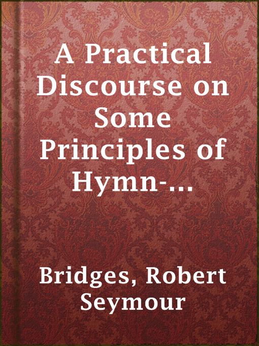 Cover image for A Practical Discourse on Some Principles of Hymn-Singing